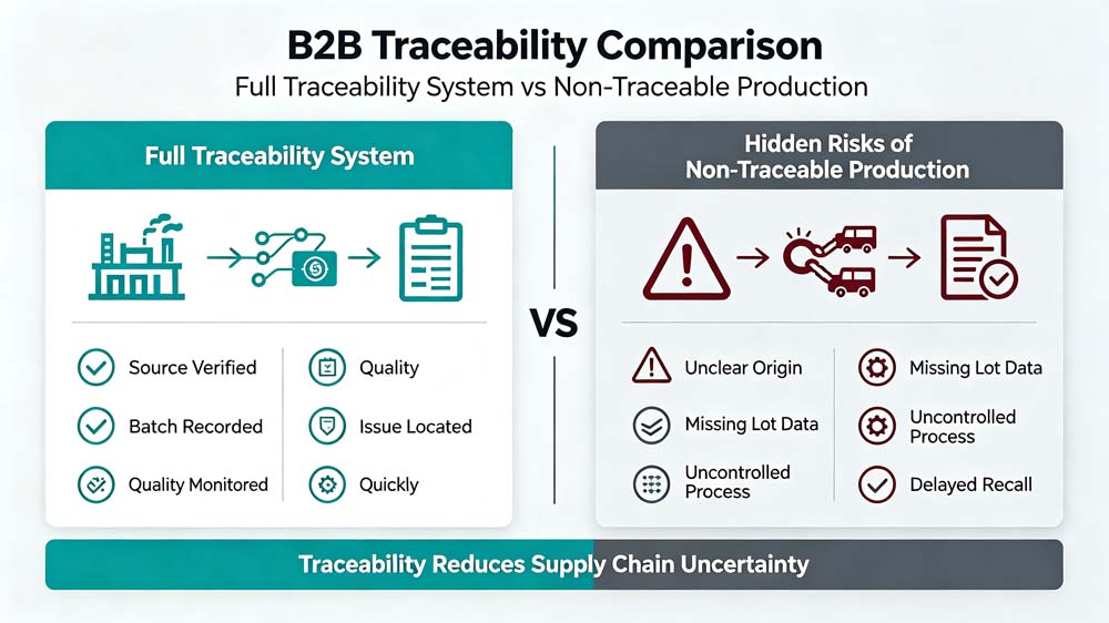 Traceable VS non-traceable plant extract manufacturing quality comparison